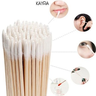 Tăm Bông Tre, Đầu Nhọn Dùng Trong Phun Xăm - 7cm/10cm - Dụng Cụ Làm Đẹp - KAYFIA