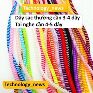 Dây CUỐN SẠC, CUỐN TAI NGHE điện thoại nhiều màu lựa chọn