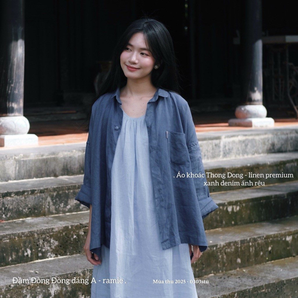 | 0303studio | áo khoác nắng sơ-mi - dòng Thong Dong