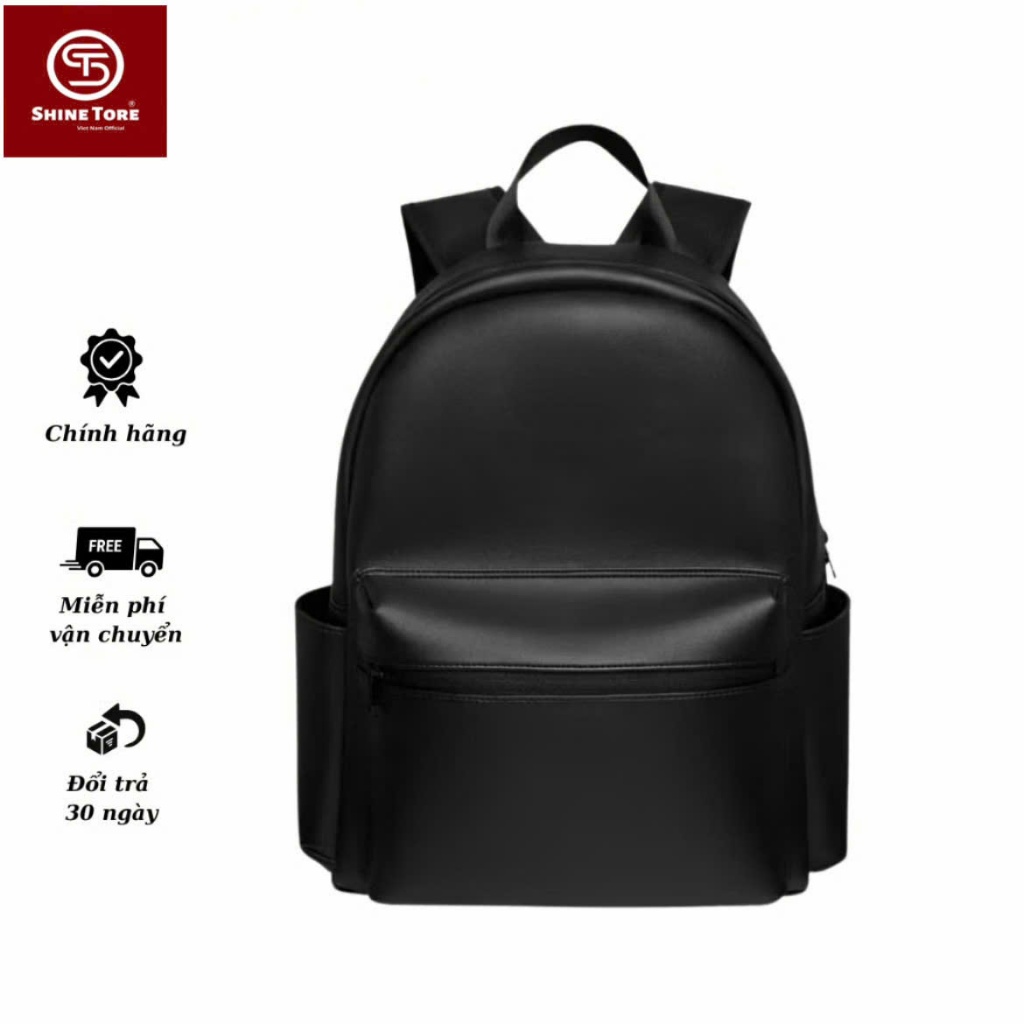 Ba lô nam nữ Da cao cấp chống thấm nước BASIC NEW BACKPACK SHINE TORE - 341,342