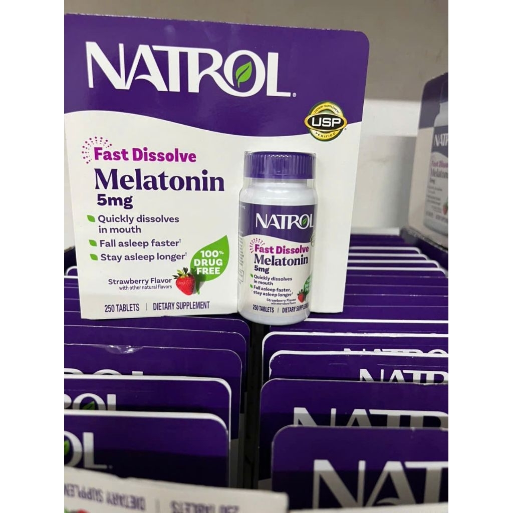 💁‍♀️ KẸO NGẬM NATROL BIOTIN SLEEP 5mg🙋‍♀️cho giấc ngủ ngon