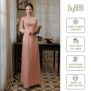 Set Áo Dài Đào Vân Lụa Tô Châu Cao Cấp - Áo Dài Truyền Thống - ByAAN AD15