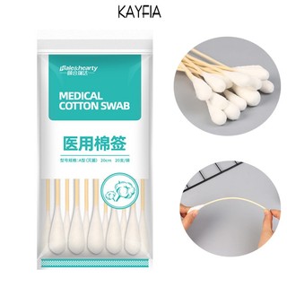 ăm Bông Y Tế Khử Trùng 1 Đầu Dùng 1 Lần - Tăm Bông Lớn Gội Đầu - KAYFIA
