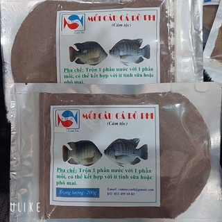 Mồi câu cá rô phi (cám tộc) 200g