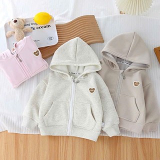  Áo Khoác Nỉ Bông Ấm Áp Dành Cho Bé 9- 36 Kg  Thích Hợp Cho Mùa Thu Và Mùa Đông  GẤU MIN  