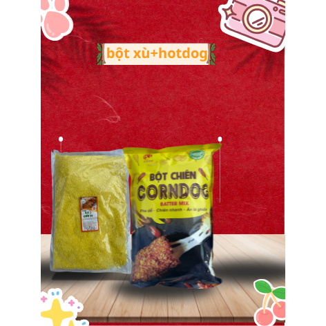 COMBO bột chiên xù vàng và bột hotdog số 1 -COMBO hotdog+