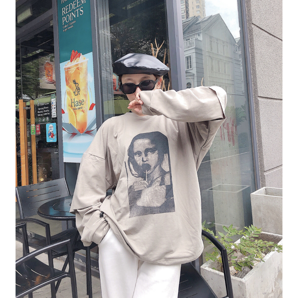 Áo Sweater Nỉ Phối Tay LOADING Form Rộng Unisex