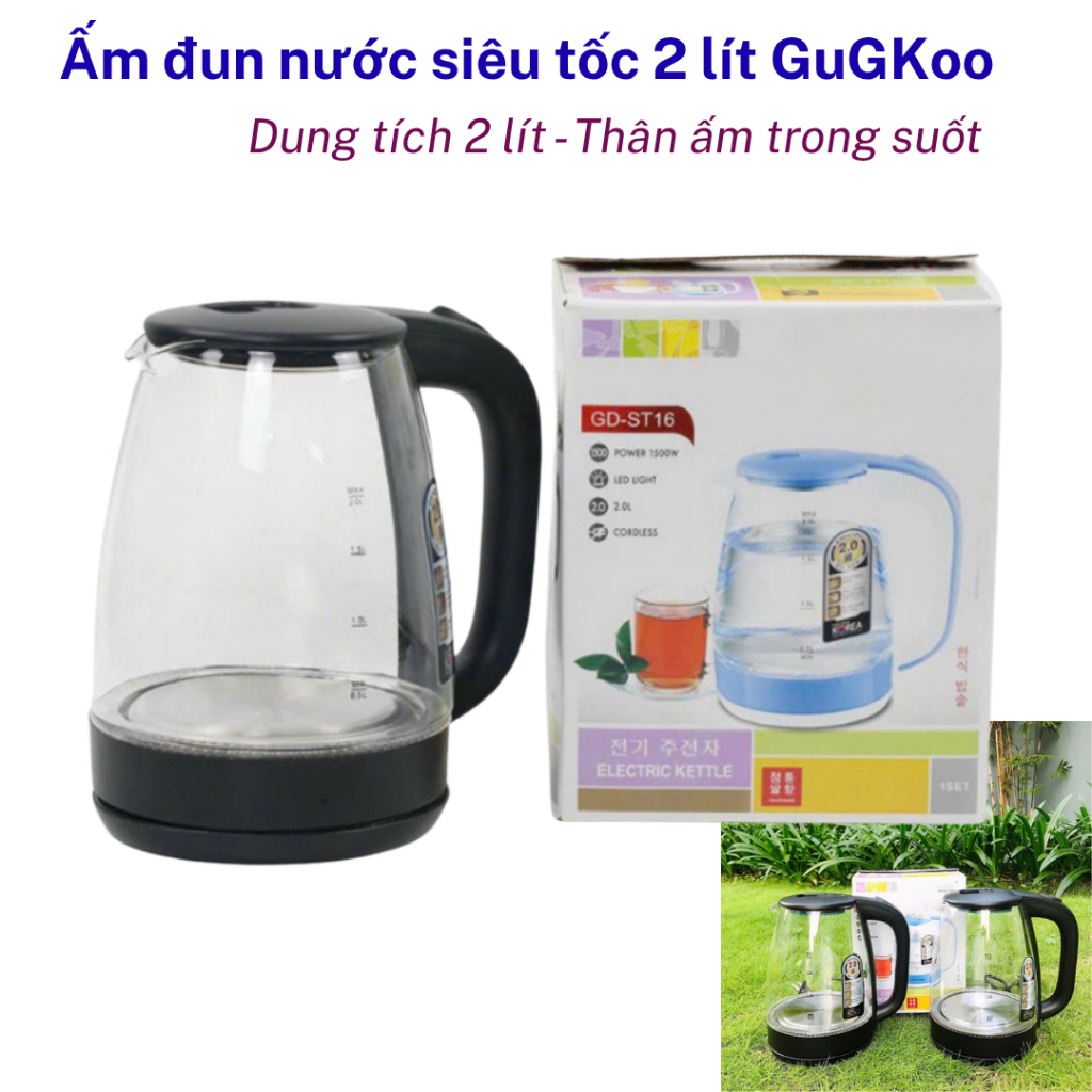 Ấm siêu tốc thủy tinh cao cấp CUCKOO St16