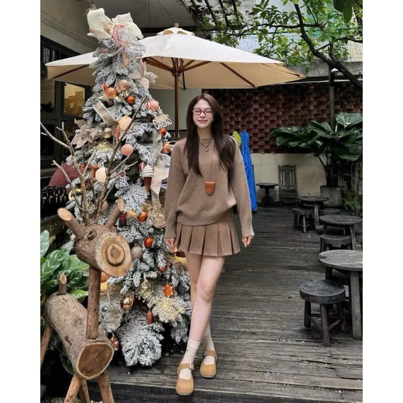 [HÀNG QC/ LOẠI 1] CHÂN VÁY XẾP LY DA LỘN CHỮ A 2 MÀU DÁNG NGẮN SIÊU XINH CV19 | BigBuy360 - bigbuy360.vn