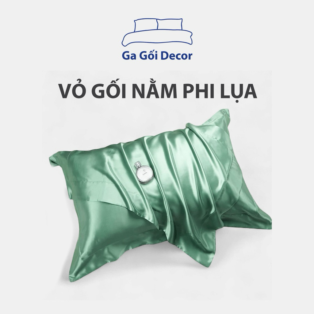 Vỏ Gối Nằm- Vỏ Gối Phi lụa Mát mịn giá Rẻ shopee ( 40x60cm / 50x70cm)