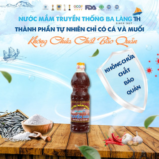 Xách Nước Mắm Chắt Cá Cơm Ba Làng TH 800ml Combo 2 Chai