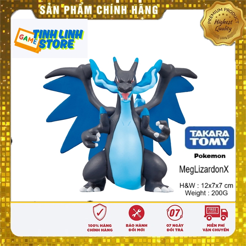 Mô hình Figure Pokemon Moncolle Mega Lizardon X