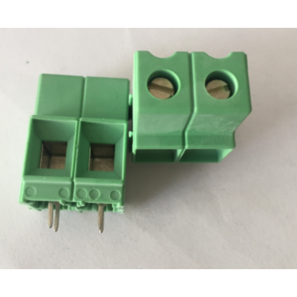 Set 5 Cầu đấu domino 2 cực, bước 10.16 mm, màu xanh lá - Domino Terminal Block 2-POS 10.16mm GRN