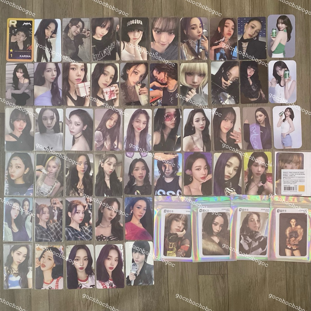 [Karina] Photocard thẻ ảnh bo góc AESPA Karina Winter Ningning Giselle