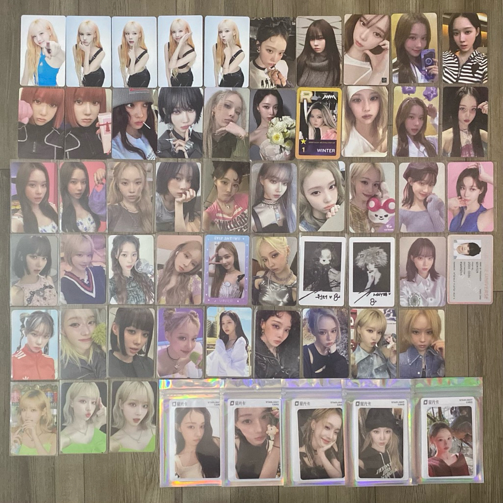 [Winter] Photocard thẻ ảnh bo góc AESPA Karina Winter Ningning Giselle