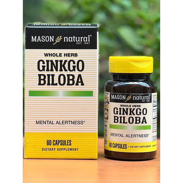 [Hàng nhập chính ngạch] Viên uống bổ não Mason Natural Ginkgo Biloba 60 viên