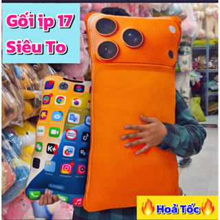   HOẢ TỐC Siêu To Gấu Bông Gối Ôm 3D hình điện thoại ip 17 Ngộ Nghĩnh-Lông Mềm Mịn-Hàng Loại 1-Sẵn Kho❤️ 