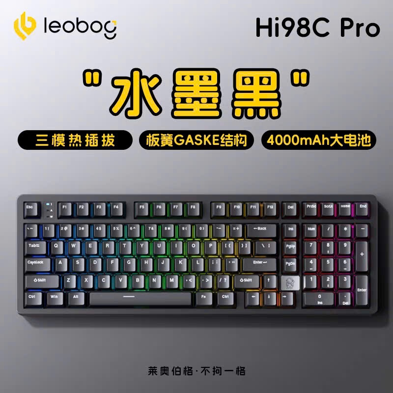(NEW- SALE )Bàn phím cơ nhôm CNC Fullsize - Leobog Hi98C Pro - 3 mode - Led RGB - Mạch Xuôi | BigBuy360 - bigbuy360.vn