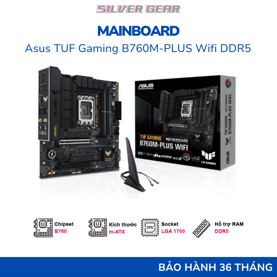 Mainboard Asus TUF Gaming B760M-PLUS Wifi DDR5