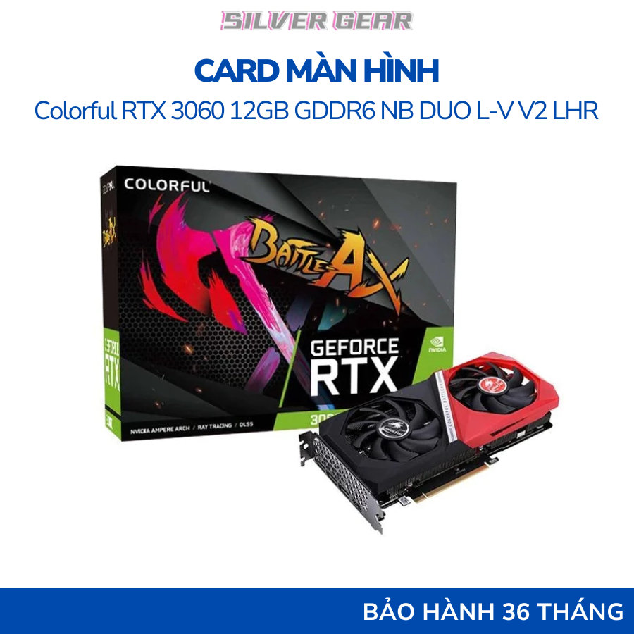 [New Date] Card màn hình VGA Colorful RTX 3060 12GB GDDR6 NB DUO L-V V2 LHR