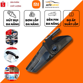 Máy Hút Bụi Ô Tô Xiaomi 5in1 DC12V – Hút Bụi Cầm Tay, Bơm Lốp, Đo Áp Suất, Đèn Pin, BH 12 Tháng