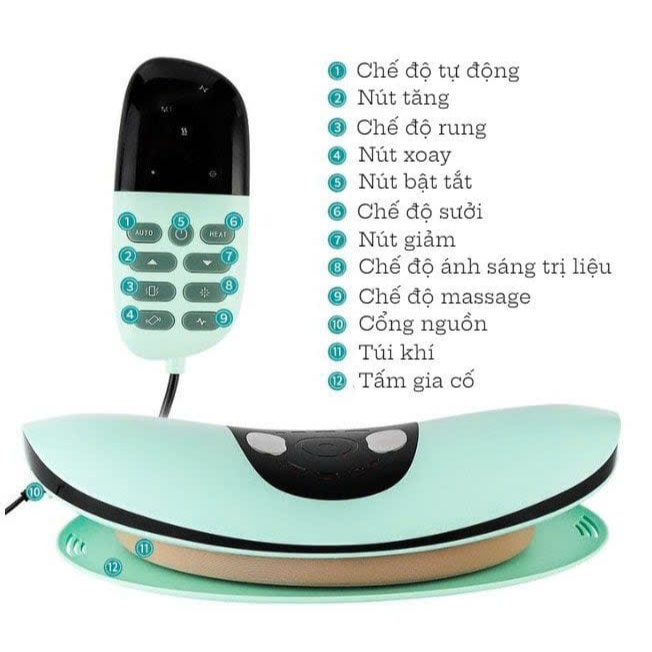 MÁY TRỊ LIỆU MÁT XA LƯNG CAO CẤP T02  ( Hàng Có Sẵn ) - Giải Pháp Trị Liệu Tại Nhà Tiện Lợi Hiệu Quả