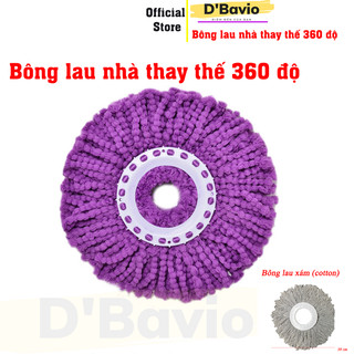 Bông lau nhà thay thế 360 độ dùng có các loại chổi xoay 360 độ - Dbavio