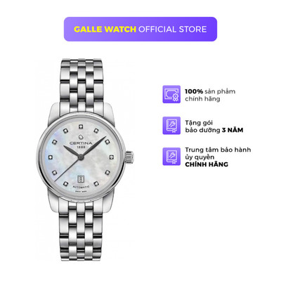 Đồng hồ Nữ Certina DS Podium C001.007.11.116.00 kính Sapphire dây thép đeo tay cao cấp chính hãng