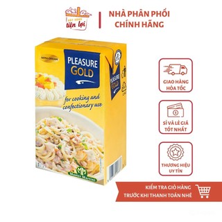 Kem Nấu Pleasure Gold 1L – Kem Nền Thực Phẩm Đa Dụng Cho Làm Bánh, Nấu Mỳ Ý Sốt Kem