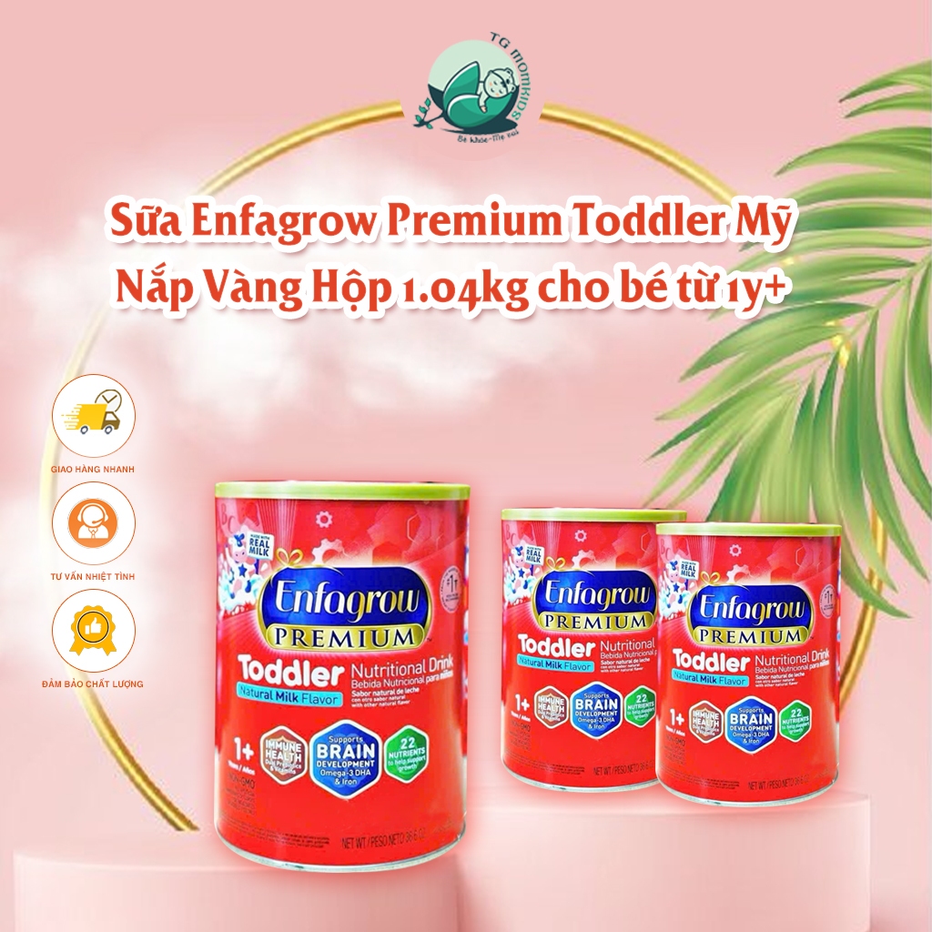 (Date 2026) Sữa Enfagrow Nắp Vàng 1.04kg, 907g Của Mỹ Chính Hãng Enfagrow