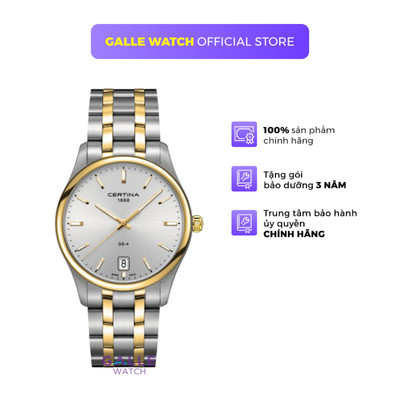 Đồng hồ nam Certina C022.610.22.031.00 chống nước kính Sapphire dây thép đeo tay chính hãng