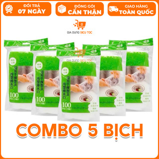   Combo 5 Bịch – 500 Túi  Túi Lọc Rác Bồn Rửa Chén Tiện Lợi Túi Lọc Rác Nhà Tắm Túi Lọc Bồn Rửa Dùng 1 Lần 