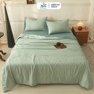   Võ Hà Linh x M2T  Bộ chăn ga gối Đũi Bergen M2T BEDDING mềm mịn mát đủ kích thước m6 m8 2m2 