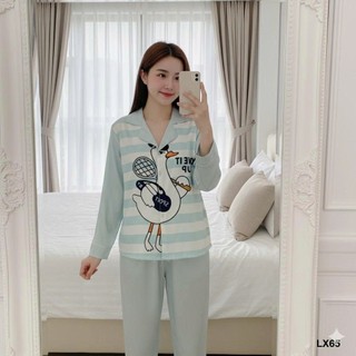 set đôi mẹ bé-  BỘ DÀI TAY LỤA XƯỚC THIẾT KẾ CAO CẤP