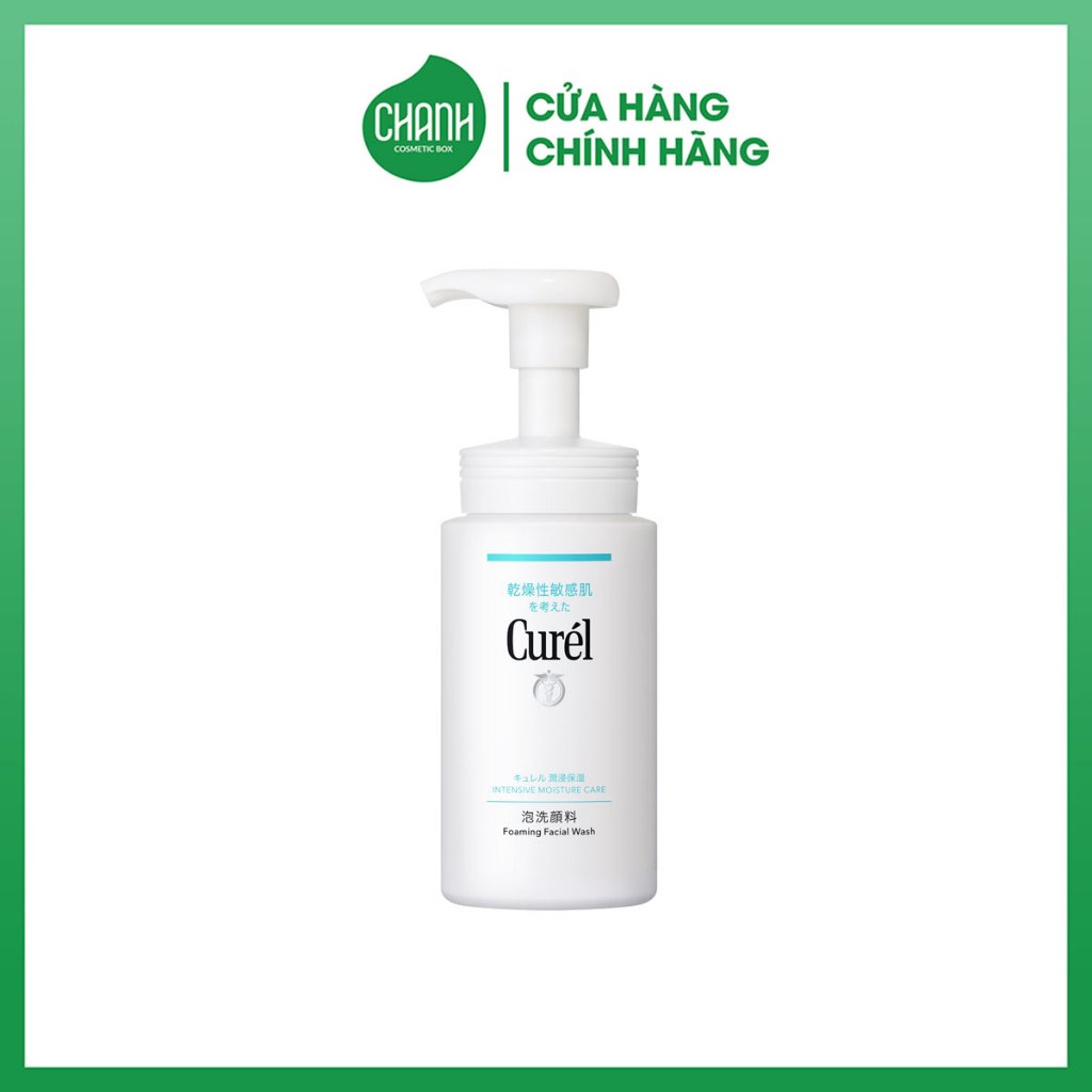 Sữa Rửa Mặt Dạng Bọt Cấp Ẩm Chuyên Sâu Curel Intensive Moisture Care Foaming Wash 150ml