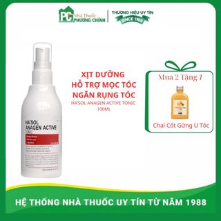  Xịt Dưỡng Hỗ Trợ Mọc Tóc Dưỡng Da Đầu Dành Cho Tóc Rụng Mỏng Yếu Hasol Anagen Active Tonic 100ml 