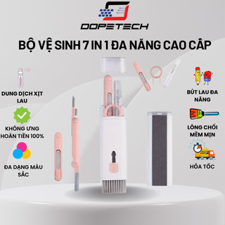 Bộ vệ sinh laptop bàn phím điện thoại DOPETECh S7 Pro bộ dụng cụ vệ sinh máy tính vi tính 7IN1 