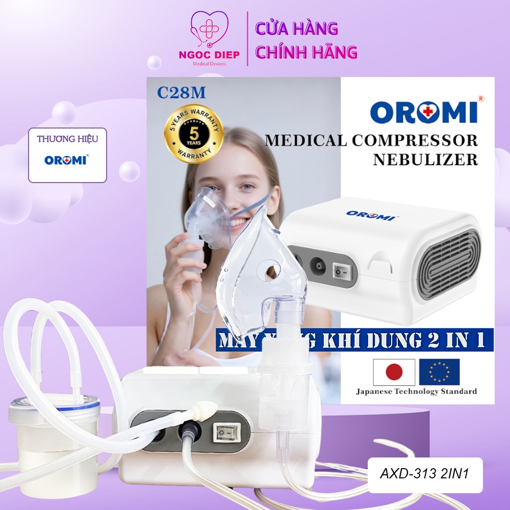 Máy xông khí dung và hút mũi OROMI C28M - DÒNG MÁY CHUYÊN XÔNG: XÔNG, XÔNG CAO CẤP, XÔNG HÚT