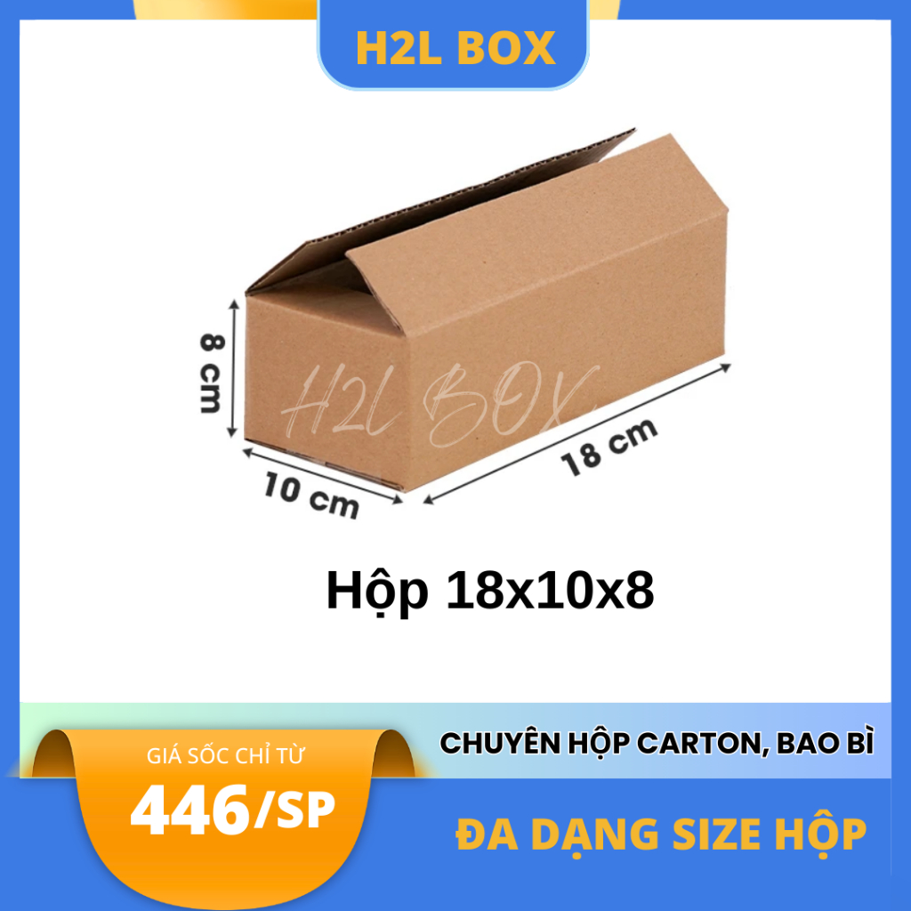 Combo 100 hộp 18x10x8. HLBOX