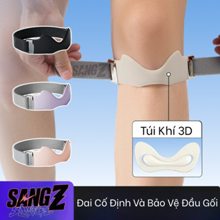 Đai bảo vệ đầu gối túi khí 3D - Bảo vệ xương bánh chè, giảm áp lực khớp khi chơi thể thao -SangZ #24