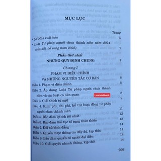 Sách Tư Pháp Người Chưa Thành Niên Năm 2024 ( Sửa đổi, bổ sung năm 2025)