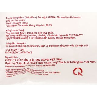 Bột ngọt hạt lớn Vedan gói 454g