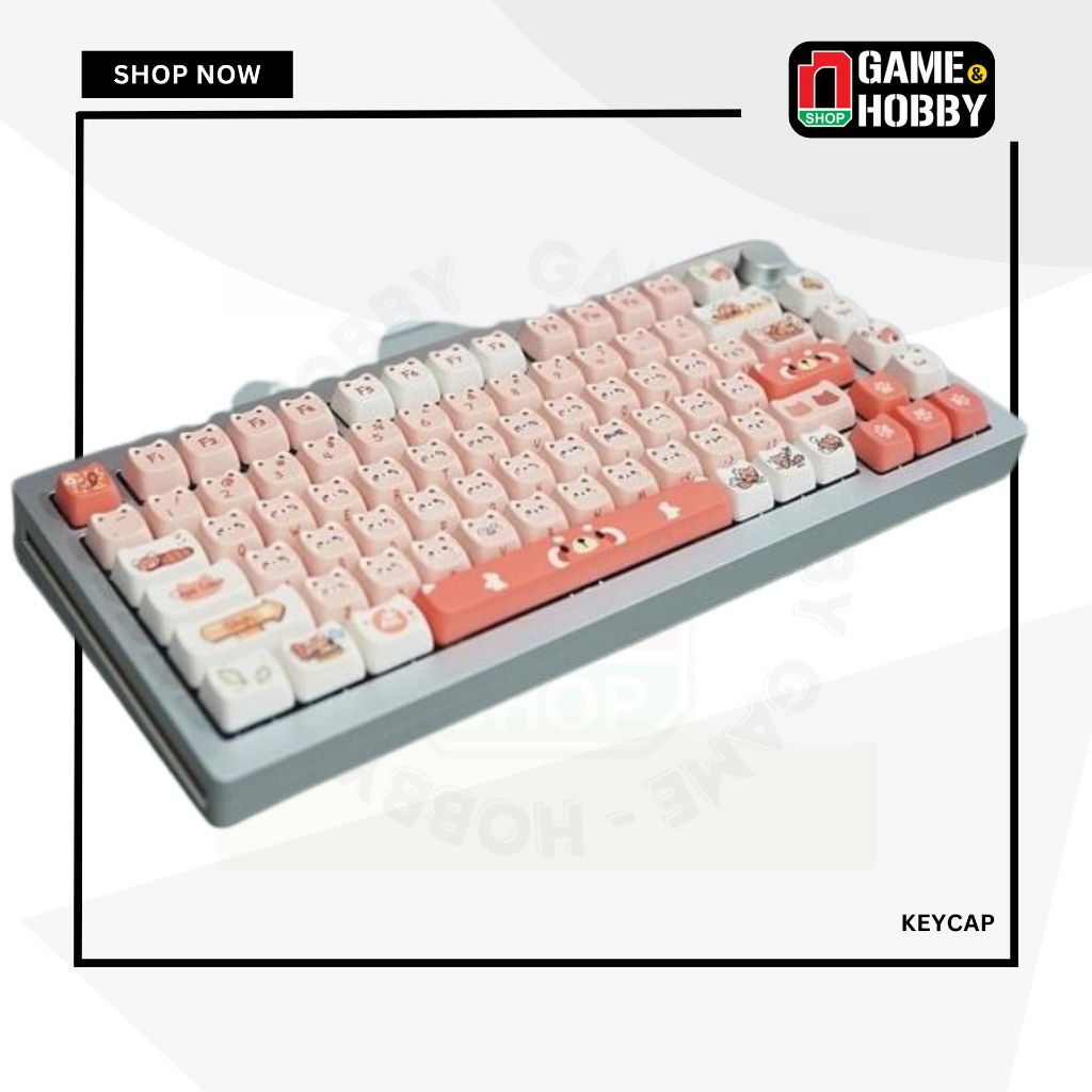 Bộ Keycap bàn phím cơ AKKO Raccoon MAO - Sản phẩm chính hãng AKKO