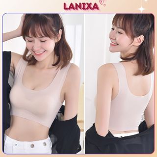Áo lot bra nữ không gọng đúc su thun lạnh mềm mại thoáng mát, Áo ngực nữ đệm mút mỏng LANIXA A5262