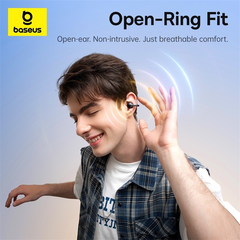 Tai Nghe Bluetooth Baseus Bass BC1 Tai Nghe Mở Pin 38 Giờ Driver 12mm Siêu Bass 4 Mic AL Clear Calls | BigBuy360 - bigbuy360.vn