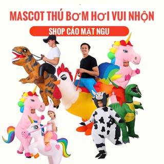 [HỎA TỐC] Bộ đồ bơm hơi mascot động vật khủng long cho trẻ em và người lớn Halloween team building