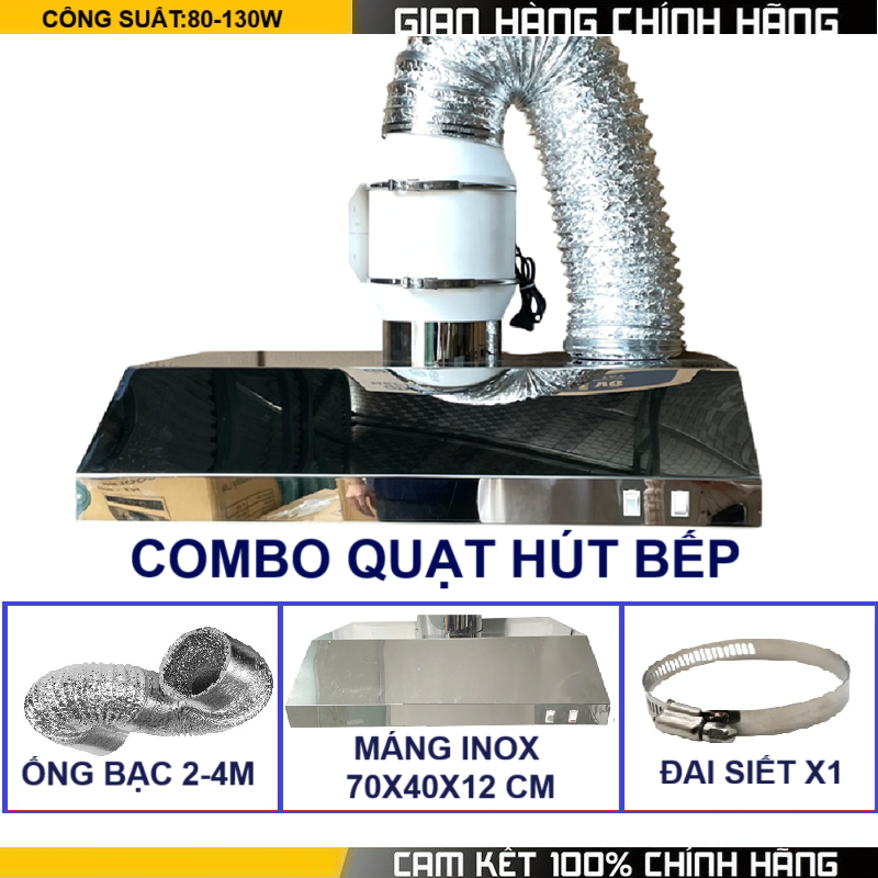 COMBO quạt thông gió hút mùi