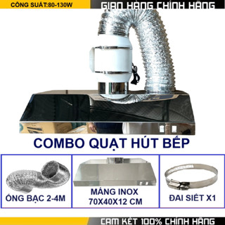 COMBO quạt thông gió hút mùi