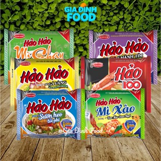  Mì tôm hảo hảo các loại - Vị Sate hành tím  Chay rau nấm  Gà vàng  Hảo 100  Tôm xào chua ngọt  Sườn heo tỏi phi 