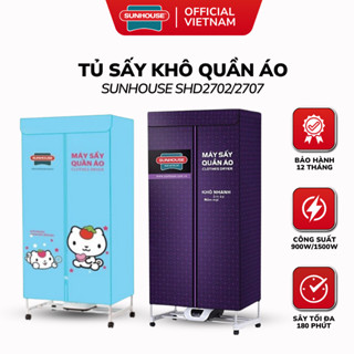 Tủ Sấy Khô Quần Áo SUNHOUSE SHD2707   SHD2702 - Hẹn Giờ 180 Phút Làm Khô Tại Chỗ Bảo Hành 12 Tháng 